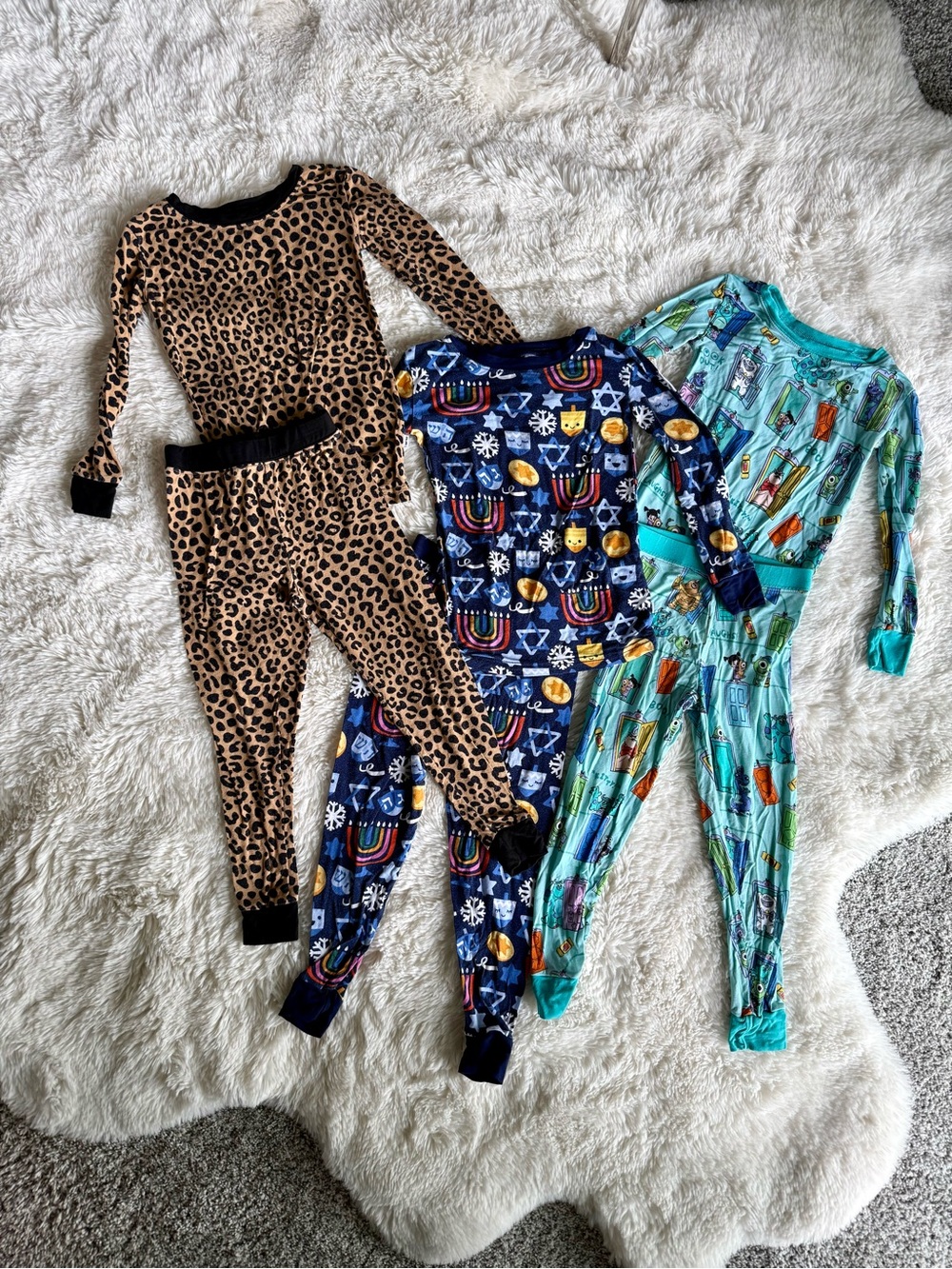 Little Sleepies Kids Long Sleeve Pajama Bundle 3T